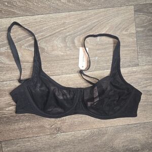 Dobreva Sexy Mesh Underwire Balconette Bra in Black 36B NWT